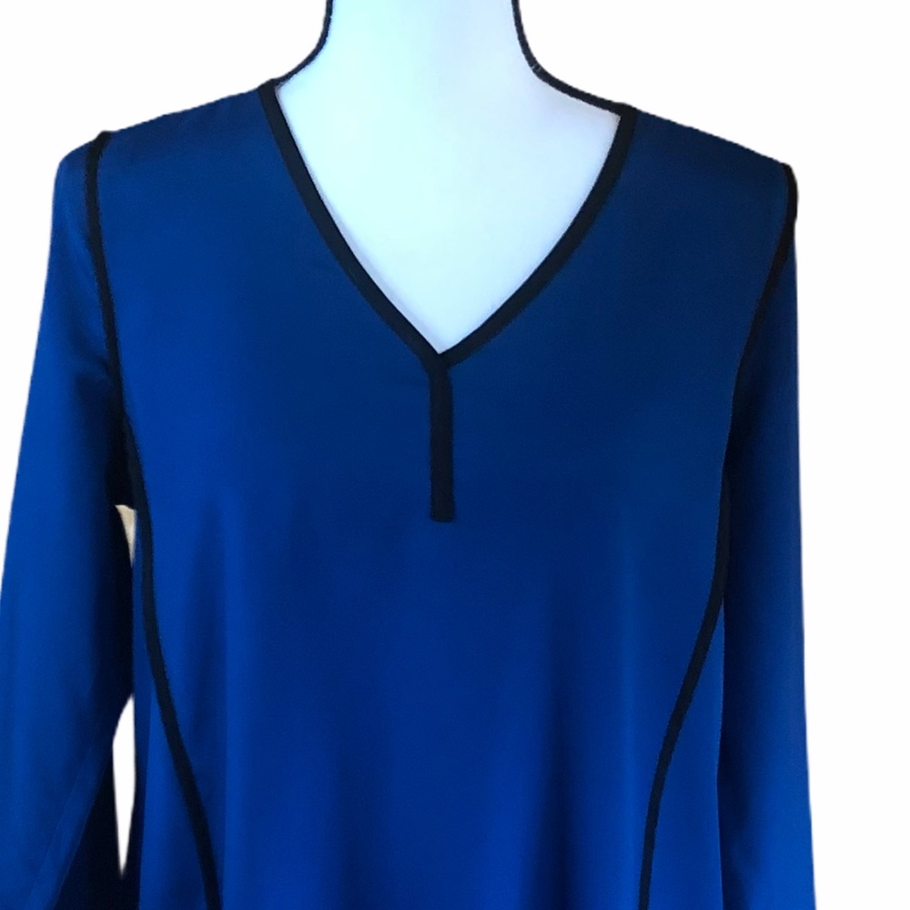 The Limited blue with black trim & lace inlet back